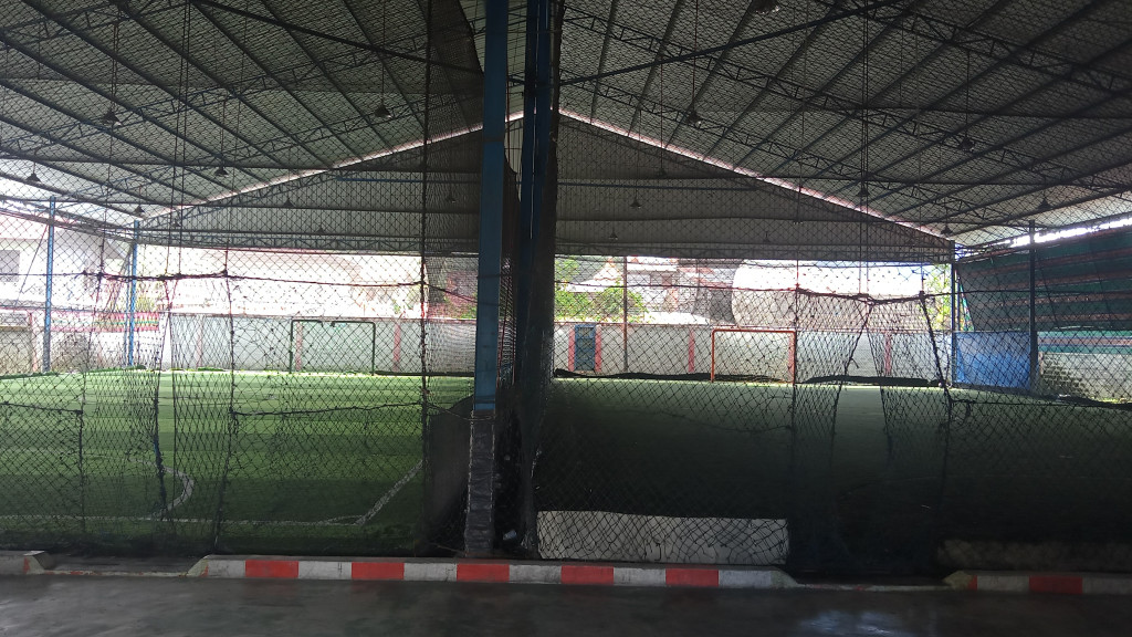 Lapangan Futsal di Kampung Keramat Mupakat, Kecamatan Bebesen.