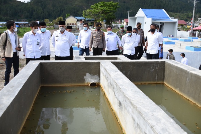 Instalasi Pengolahan Air Limbah (IPAL) di Kampung Keramat Mupakat Kecamatan Bebesen.
